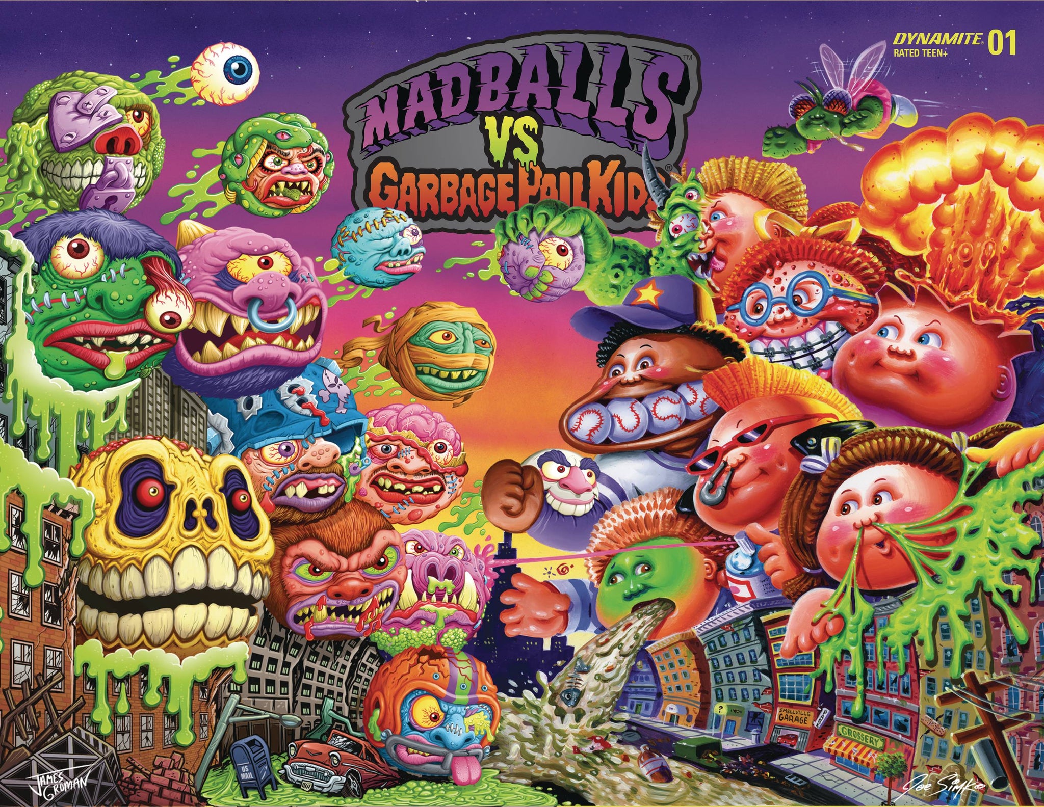 Madballs vs Garbage Pail Kids #1 1:10 Ratio Variant